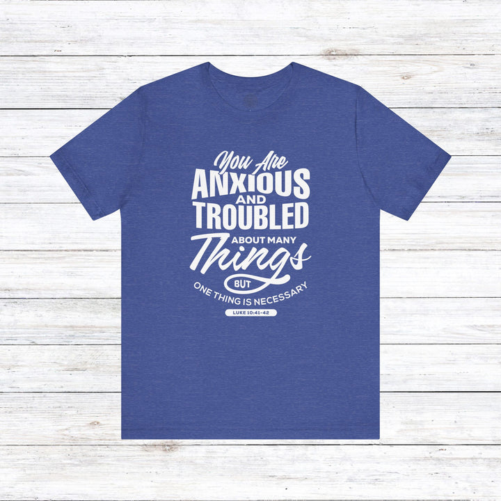 Anxious And Troubled Unisex T-Shirt T-Shirt Heather True Royal S 