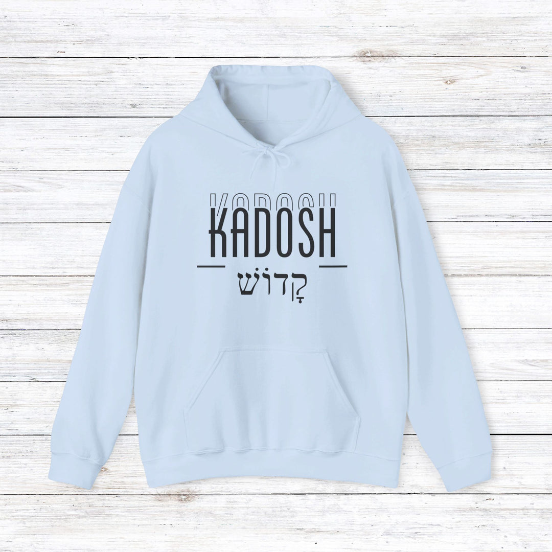 Kadosh Hebrew Script Hoodie Hoodie Light Blue S 