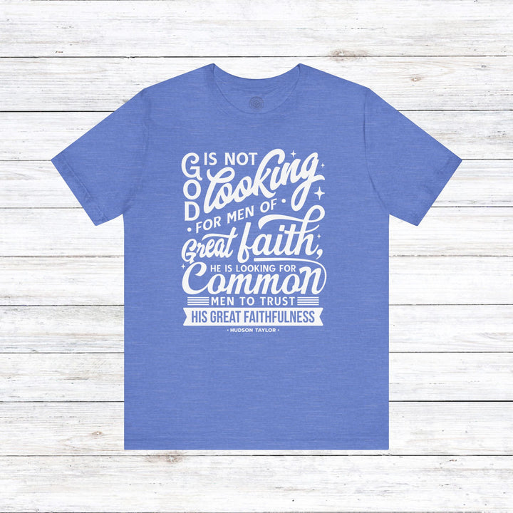 Hudson Taylor Common Men Unisex T-Shirt T-Shirt Heather Columbia Blue S