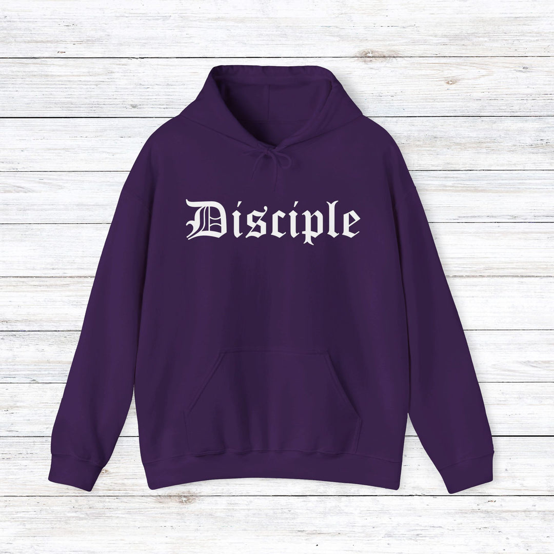 Disciple Old English Hoodie Hoodie Purple S 