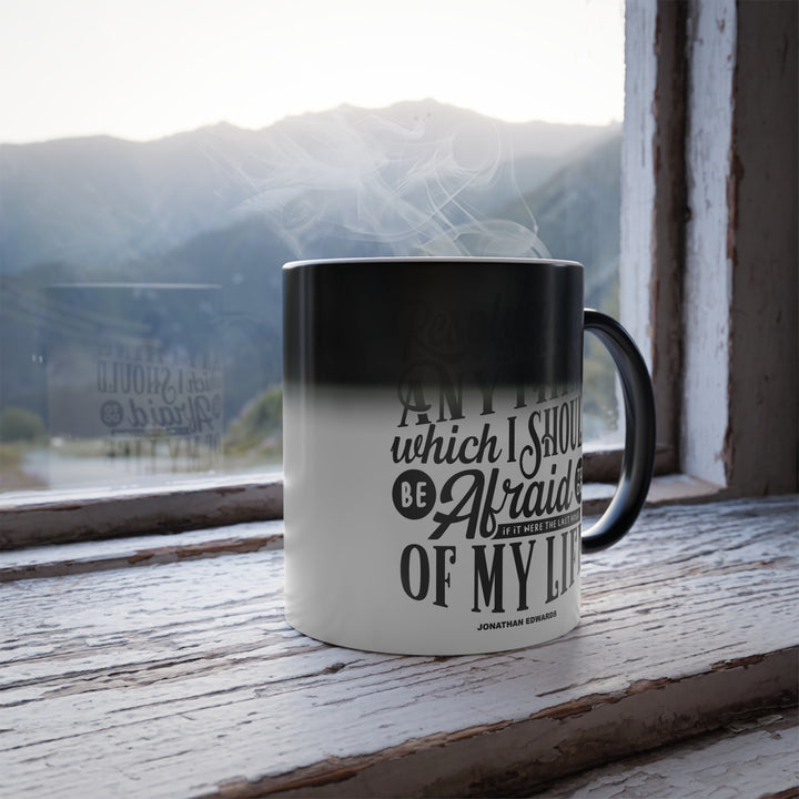 Christian Coffee Mug Jonathan Edwards Last Hour Color Morphing Mug