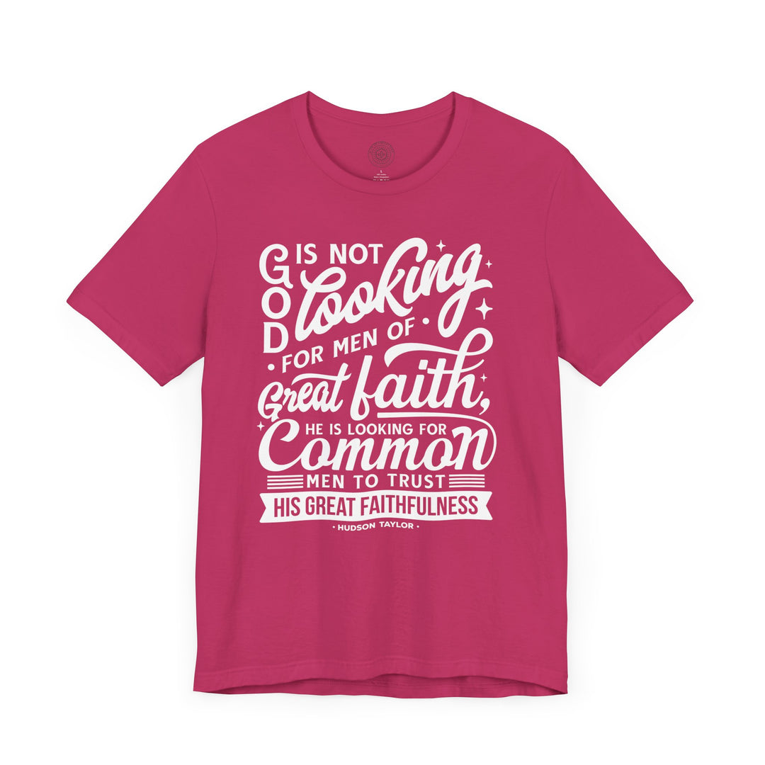 Hudson Taylor Common Men Unisex T-Shirt T-Shirt