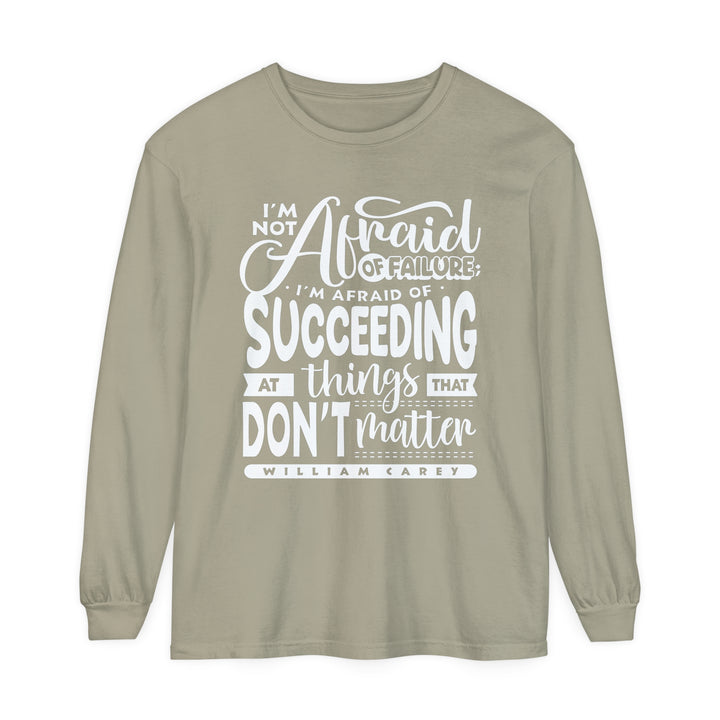 William Carey's Things That Don't Matter Long Sleeve Shirt Long-sleeve Sandstone S