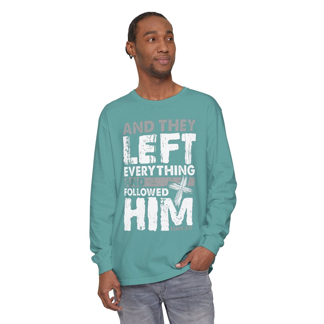 Left Everything Long Sleeve Shirt Long-sleeve   