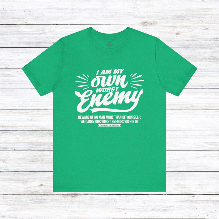 Charles Spurgeon's Worst Enemy Unisex T-Shirt T-Shirt Heather Kelly S