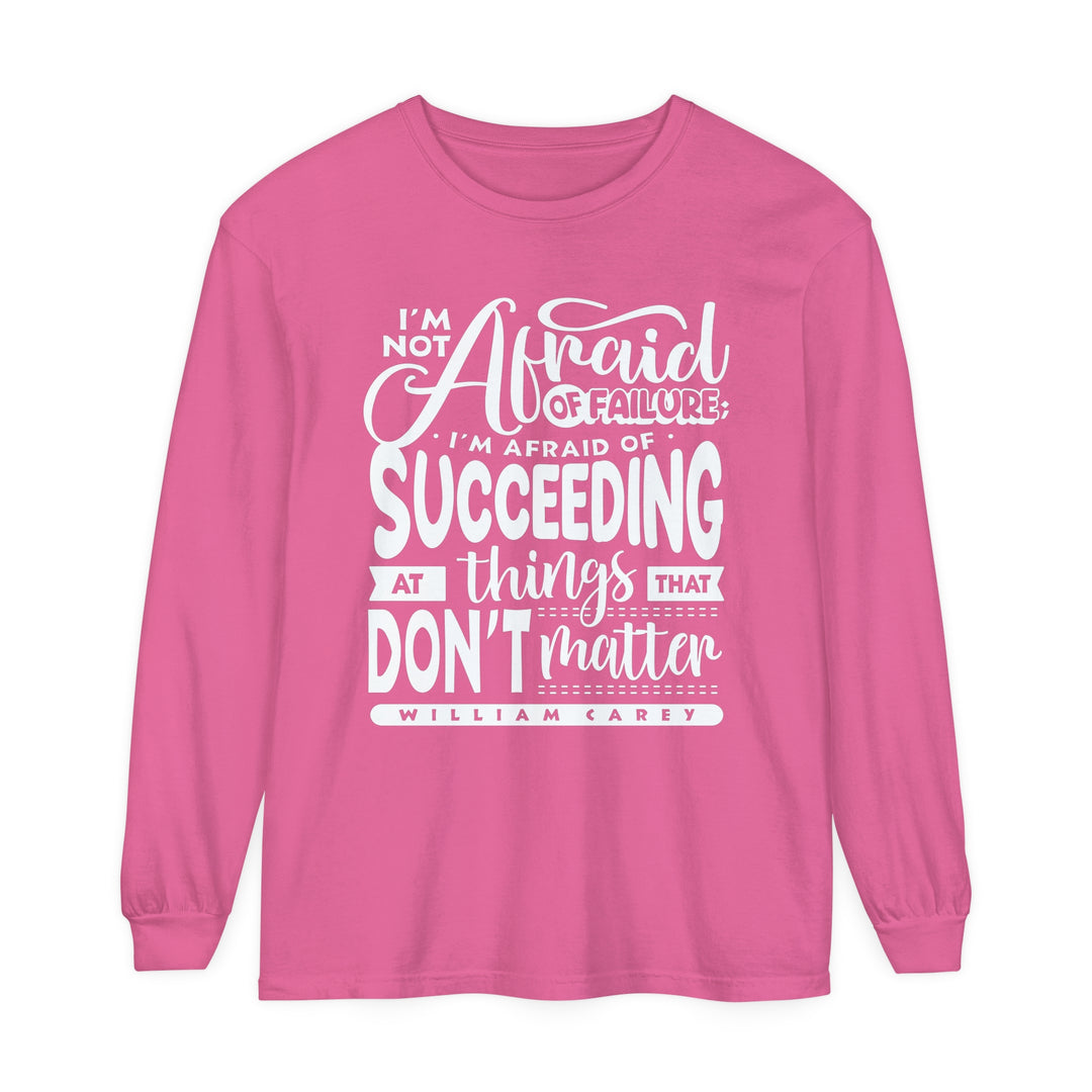 William Carey's Things That Don't Matter Long Sleeve Shirt Long-sleeve Crunchberry S