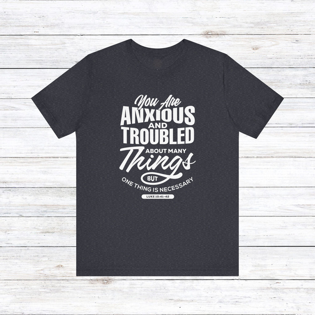 Anxious And Troubled Unisex T-Shirt T-Shirt Heather Navy S 