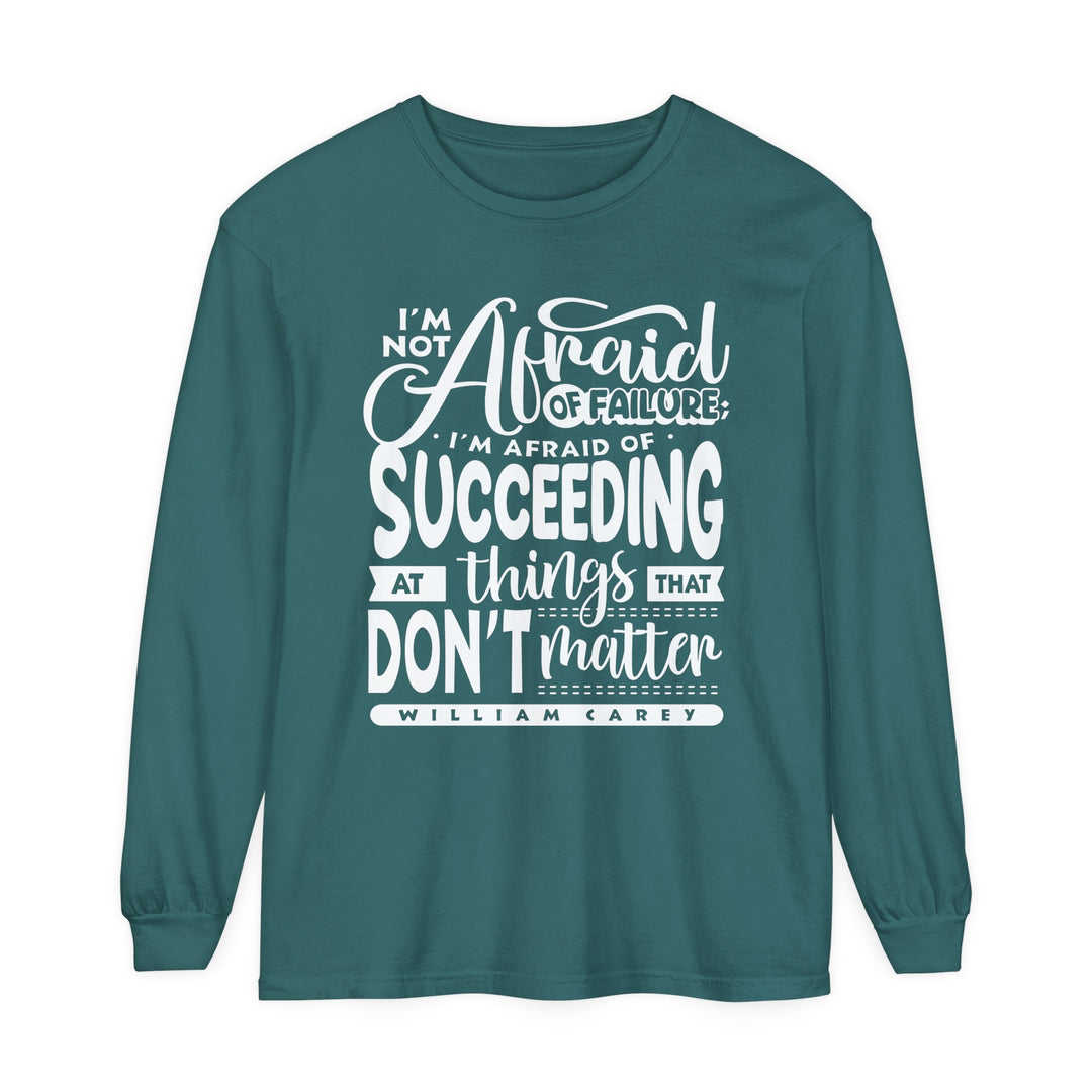 William Carey's Things That Don't Matter Long Sleeve Shirt Long-sleeve Blue Spruce S