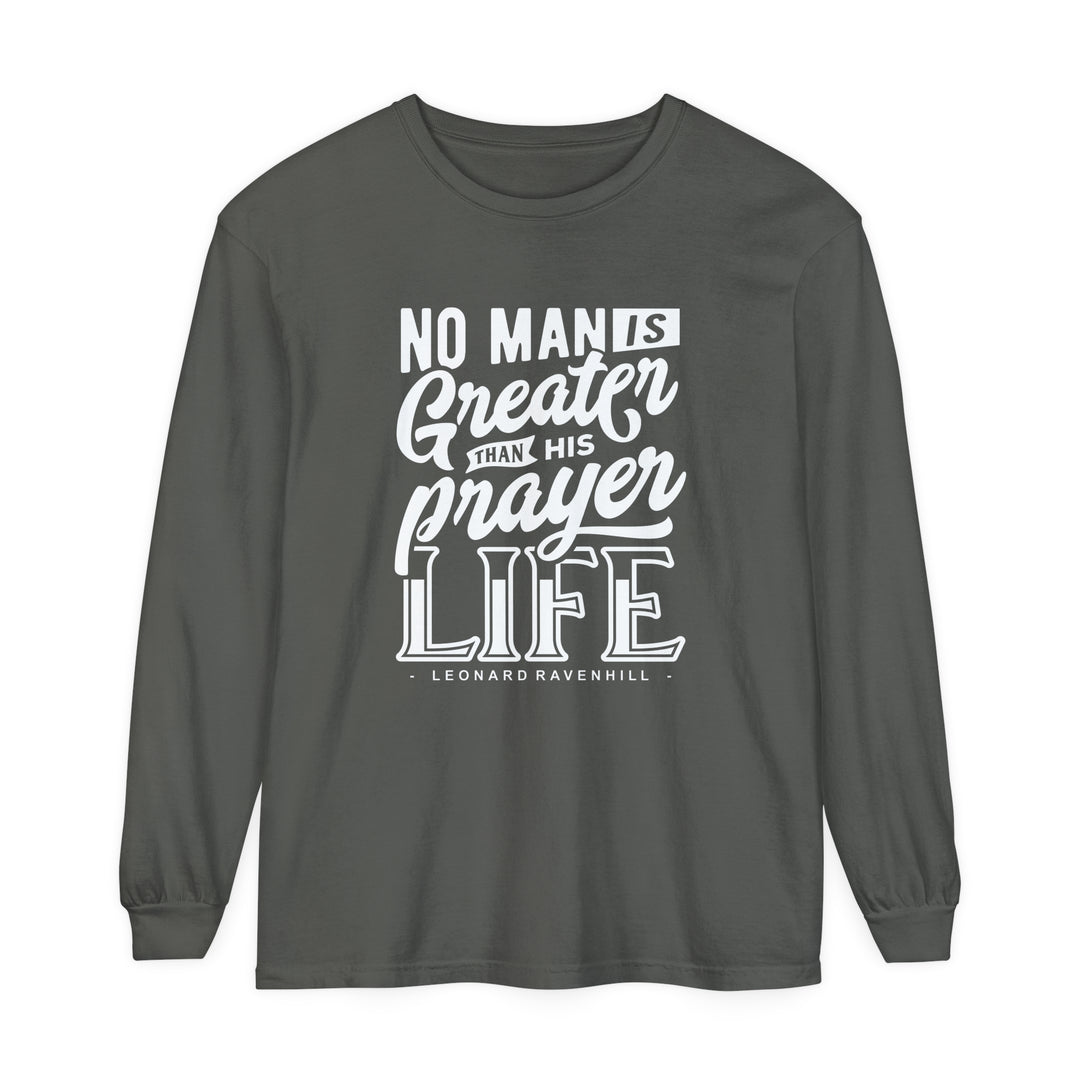 Leonard Ravenhill's Prayer Life Long Sleeve Shirt Long-sleeve Pepper S