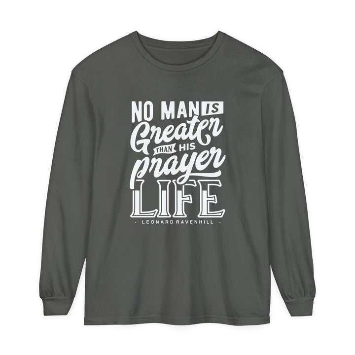 Leonard Ravenhill's Prayer Life Long Sleeve Shirt Long-sleeve Pepper S