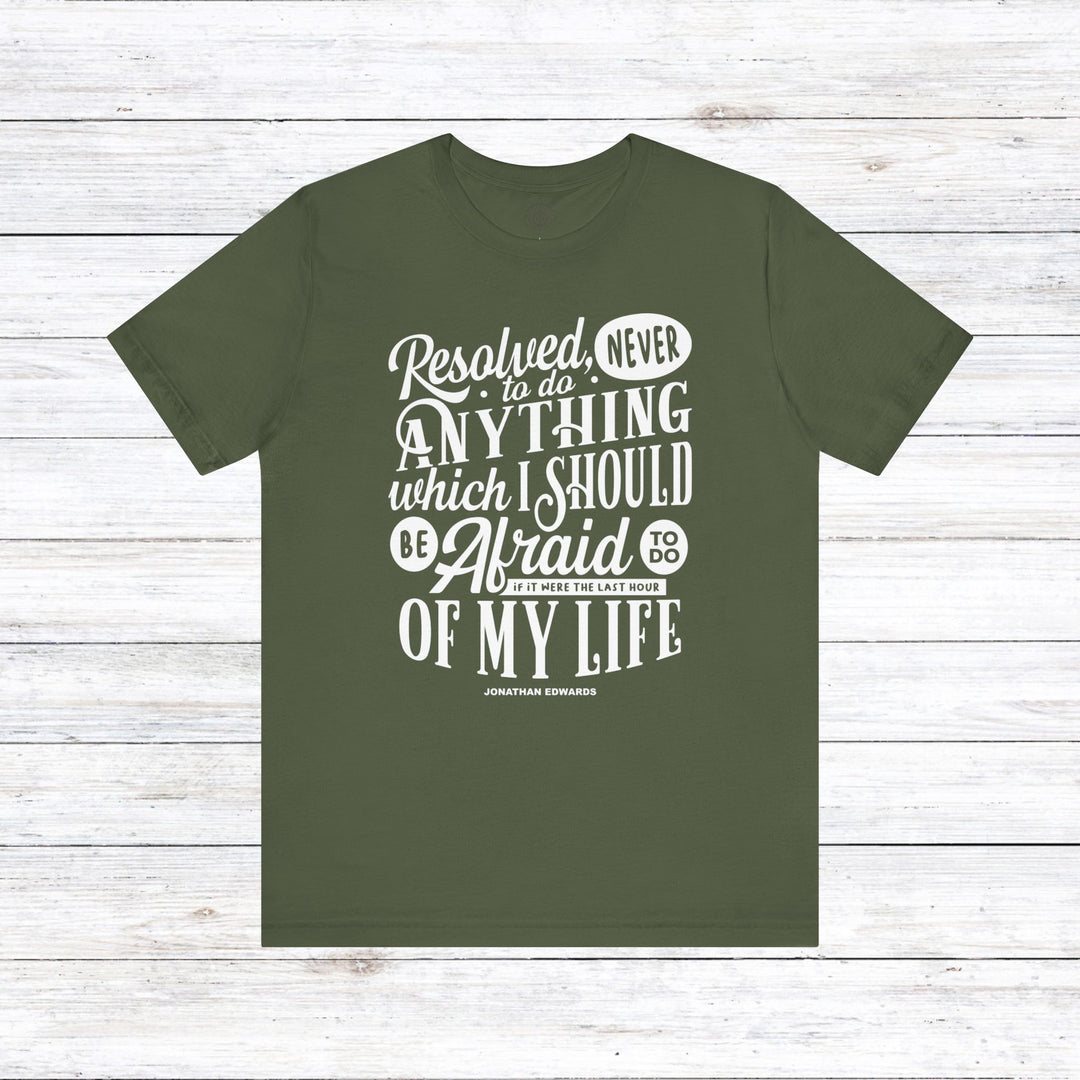 Last Hour Jonathan Edwards Unisex T-Shirt T-Shirt Military Green S