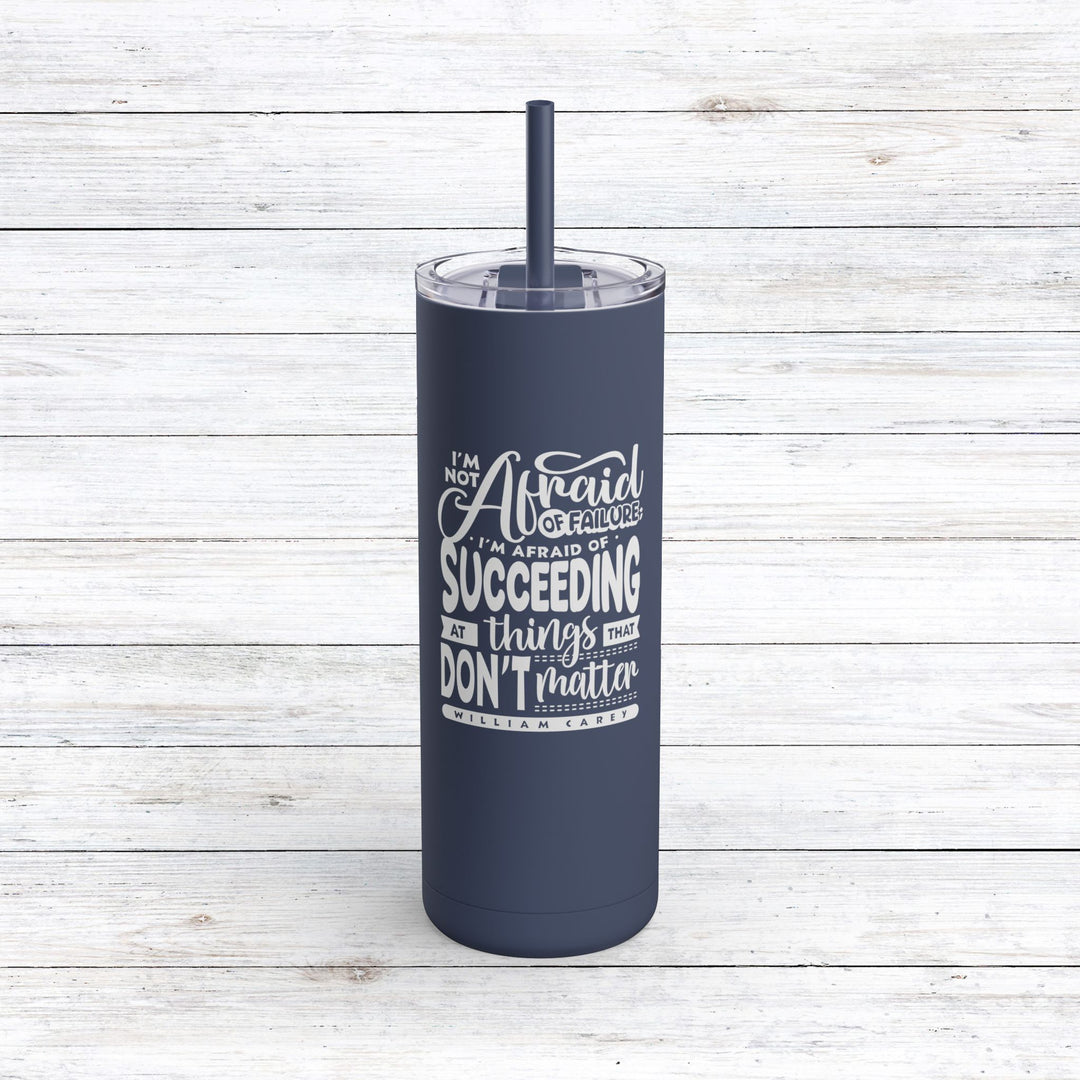 Christian Tumbler William Carey's Things That Don't Matter Mug Indigo 20oz Matte