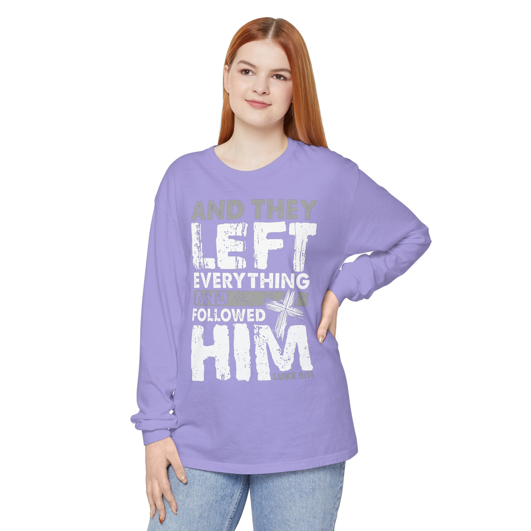 Left Everything Long Sleeve Shirt Long-sleeve   