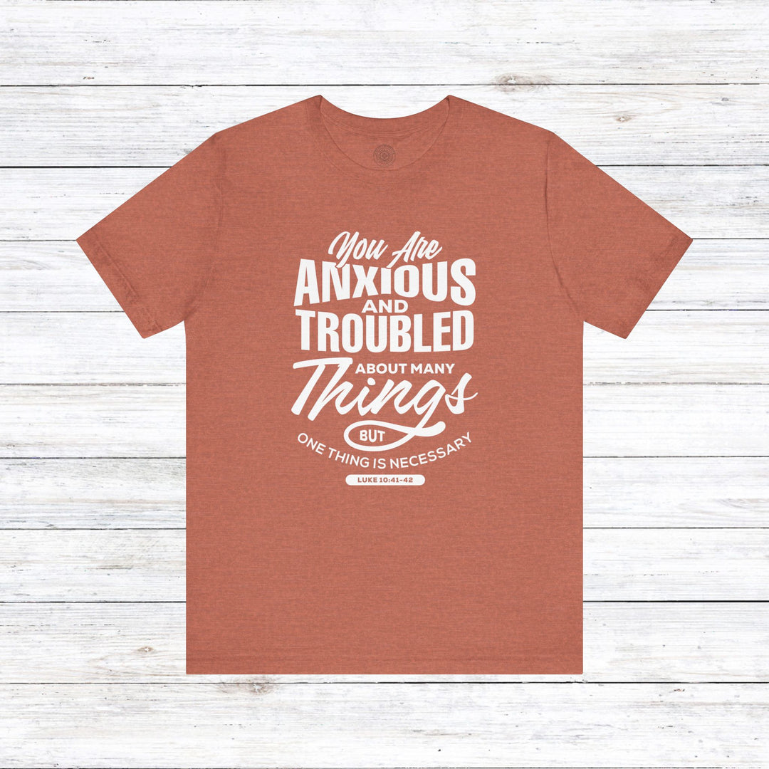 Anxious And Troubled Unisex T-Shirt T-Shirt Heather Clay S 