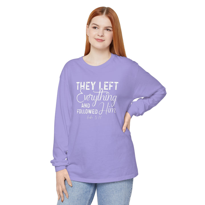 Left Everything Long Sleeve Shirt Long-sleeve   