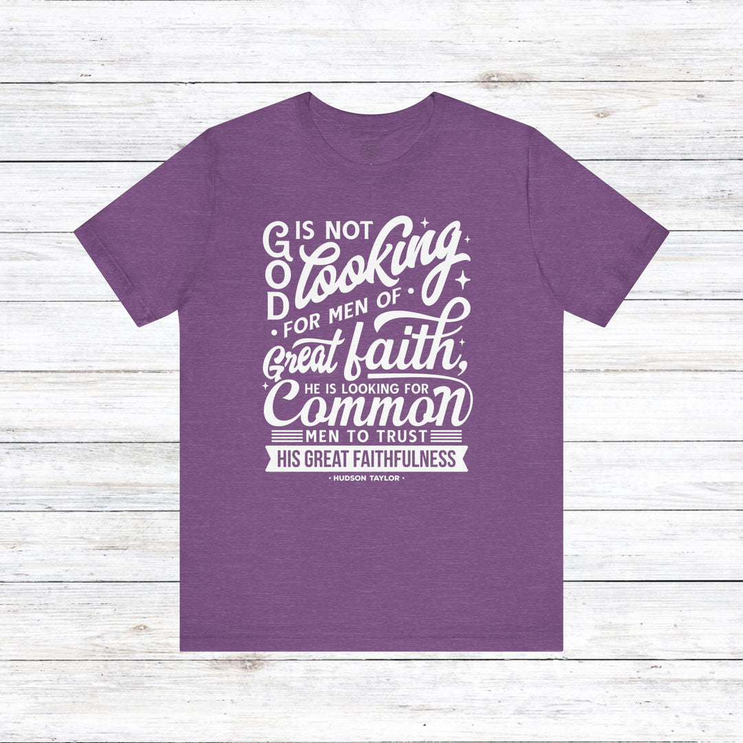 Hudson Taylor Common Men Unisex T-Shirt T-Shirt Heather Team Purple S