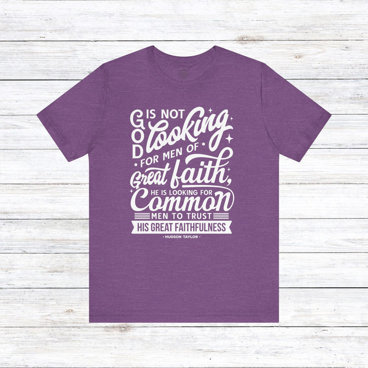 Hudson Taylor Common Men Unisex T-Shirt T-Shirt Heather Team Purple S