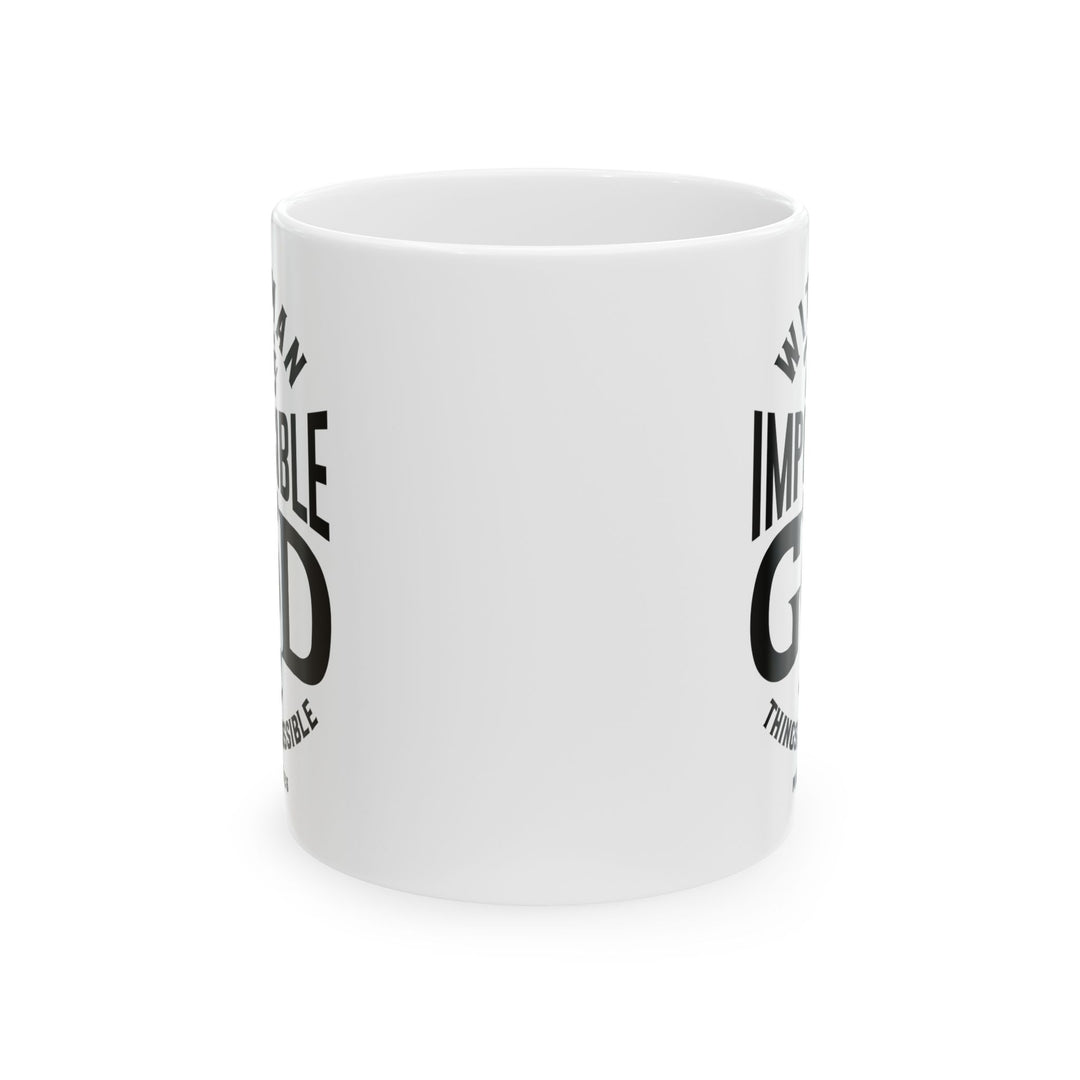 Christian Coffee Mug All Things Possible Ceramic Mug   