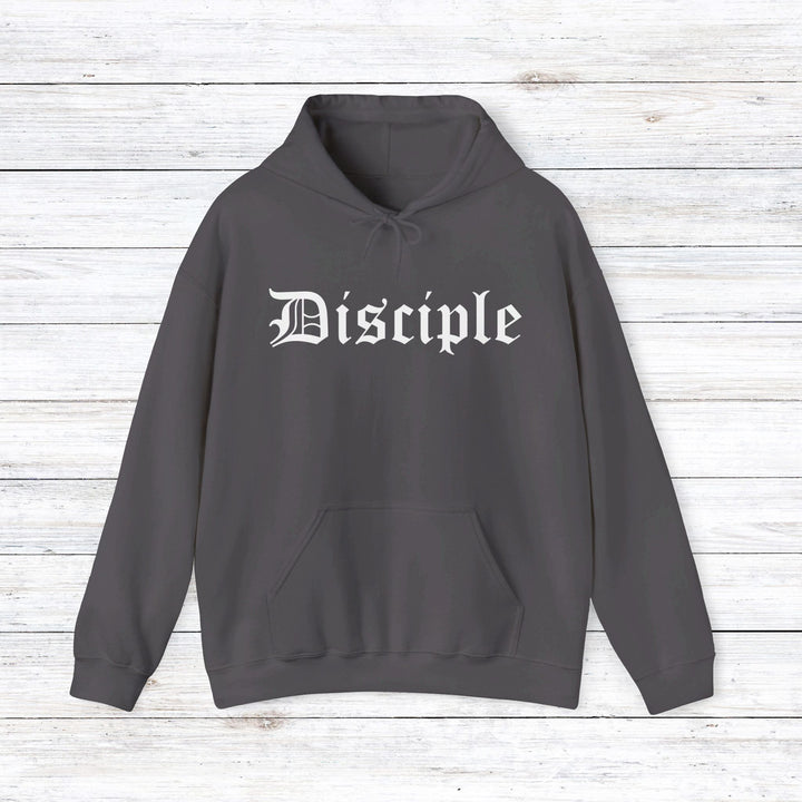 Disciple Old English Hoodie Hoodie Charcoal S 