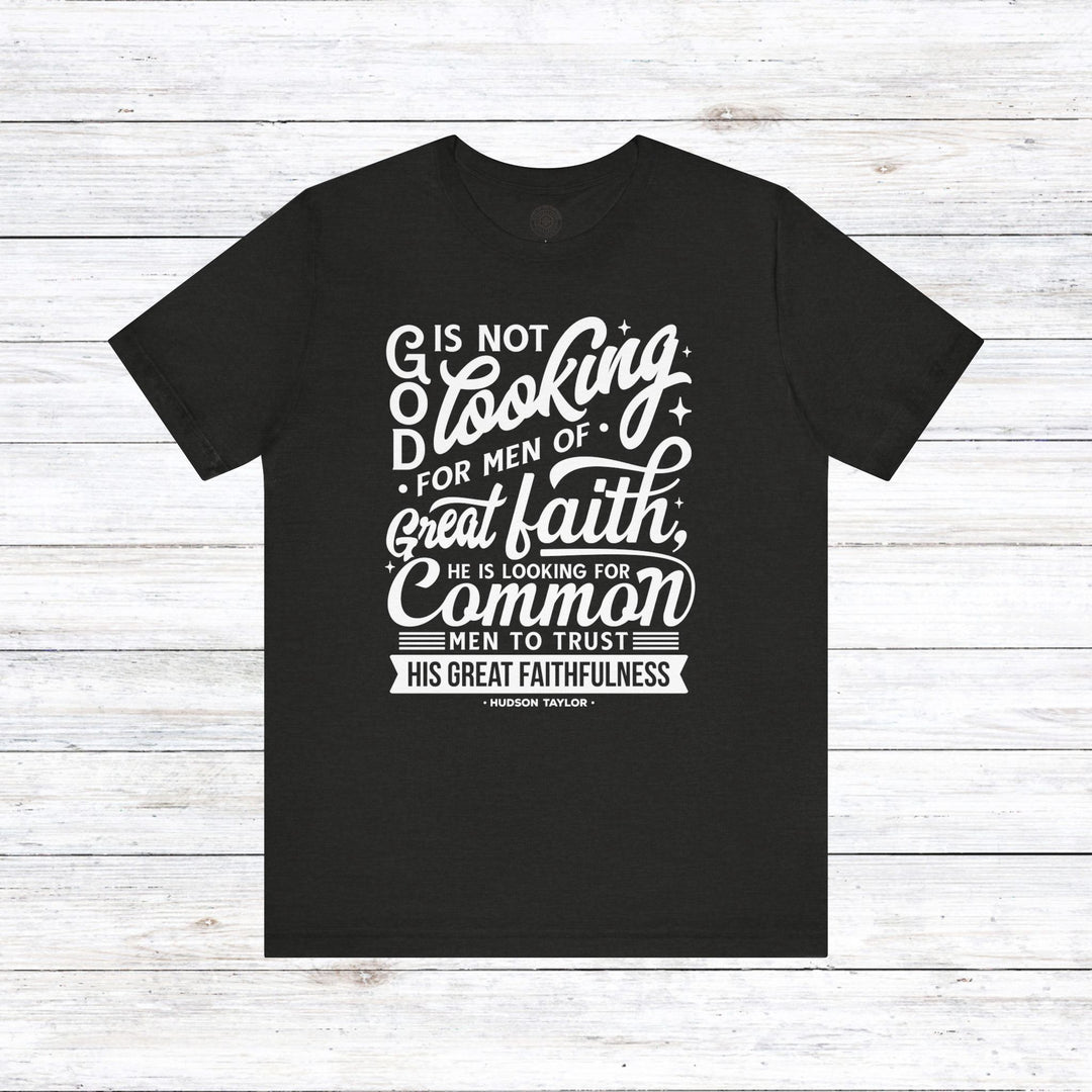 Hudson Taylor Common Men Unisex T-Shirt T-Shirt Black Heather S