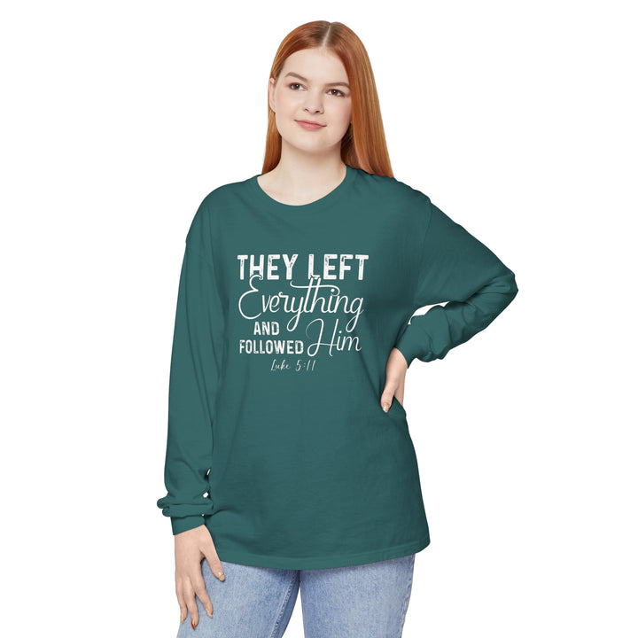 Left Everything Long Sleeve Shirt Long-sleeve   