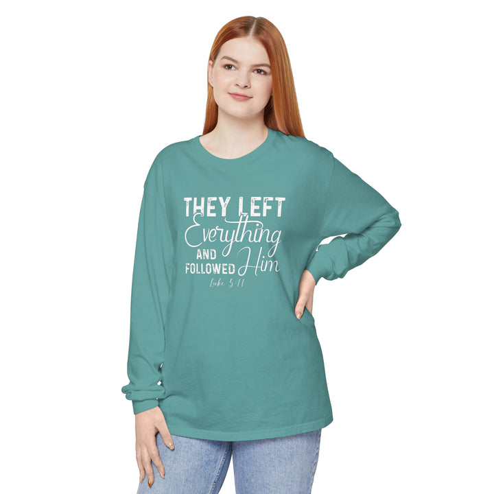 Left Everything Long Sleeve Shirt Long-sleeve   