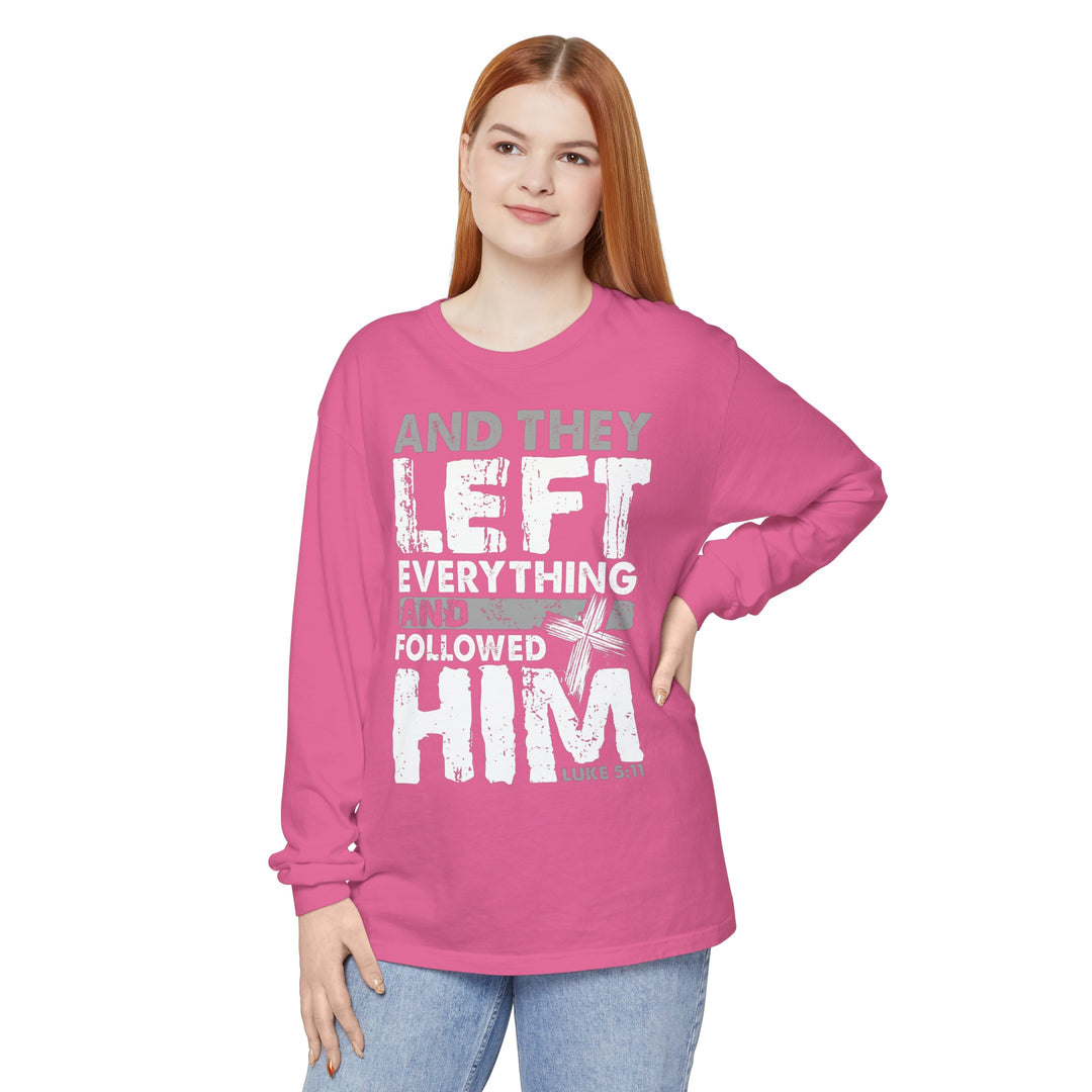 Left Everything Long Sleeve Shirt Long-sleeve   