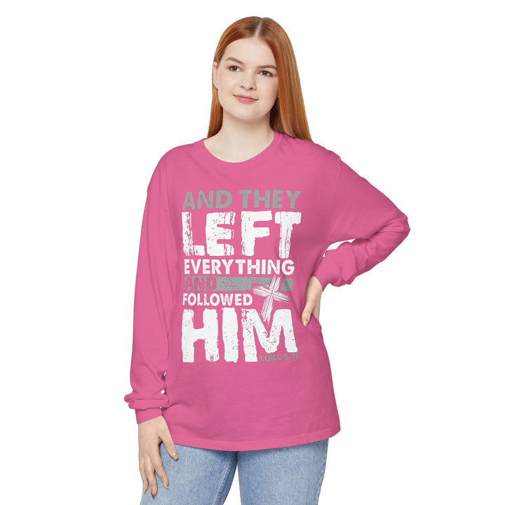 Left Everything Long Sleeve Shirt Long-sleeve   