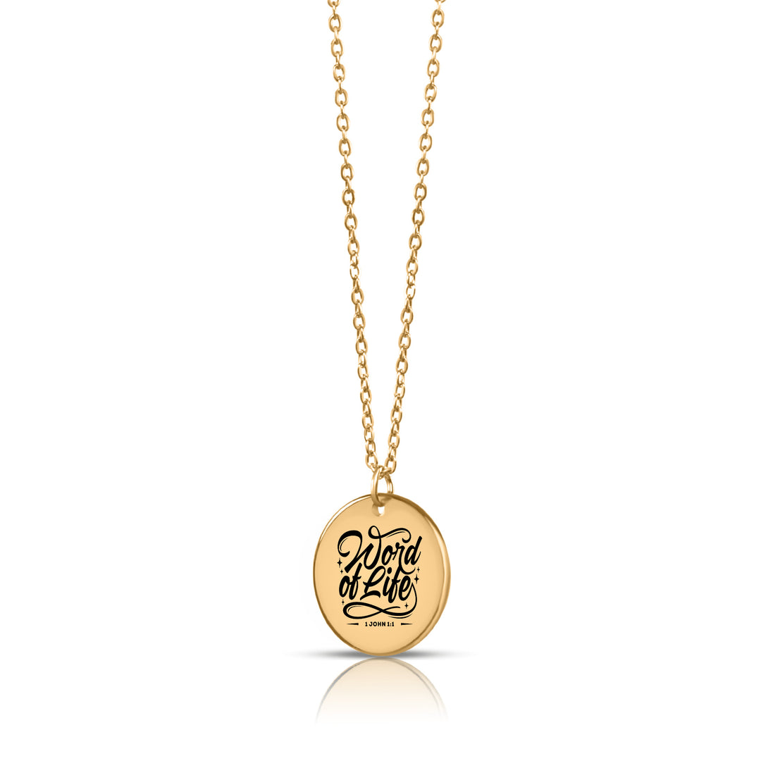 Christian Necklace Word of Life Pendant Pendant Necklaces