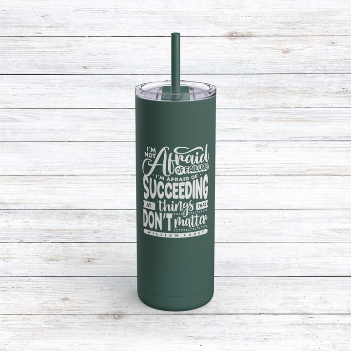 Christian Tumbler William Carey's Things That Don't Matter Mug Deep Teal 20oz Matte