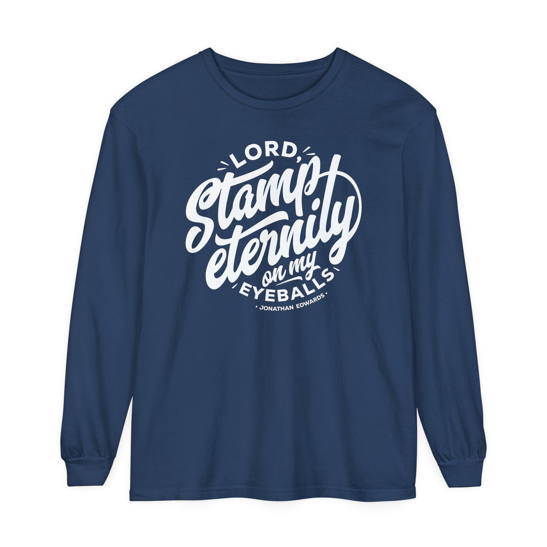 Jonathan Edwards Stamp Eternity Long Sleeve Shirt Long-sleeve Midnight S