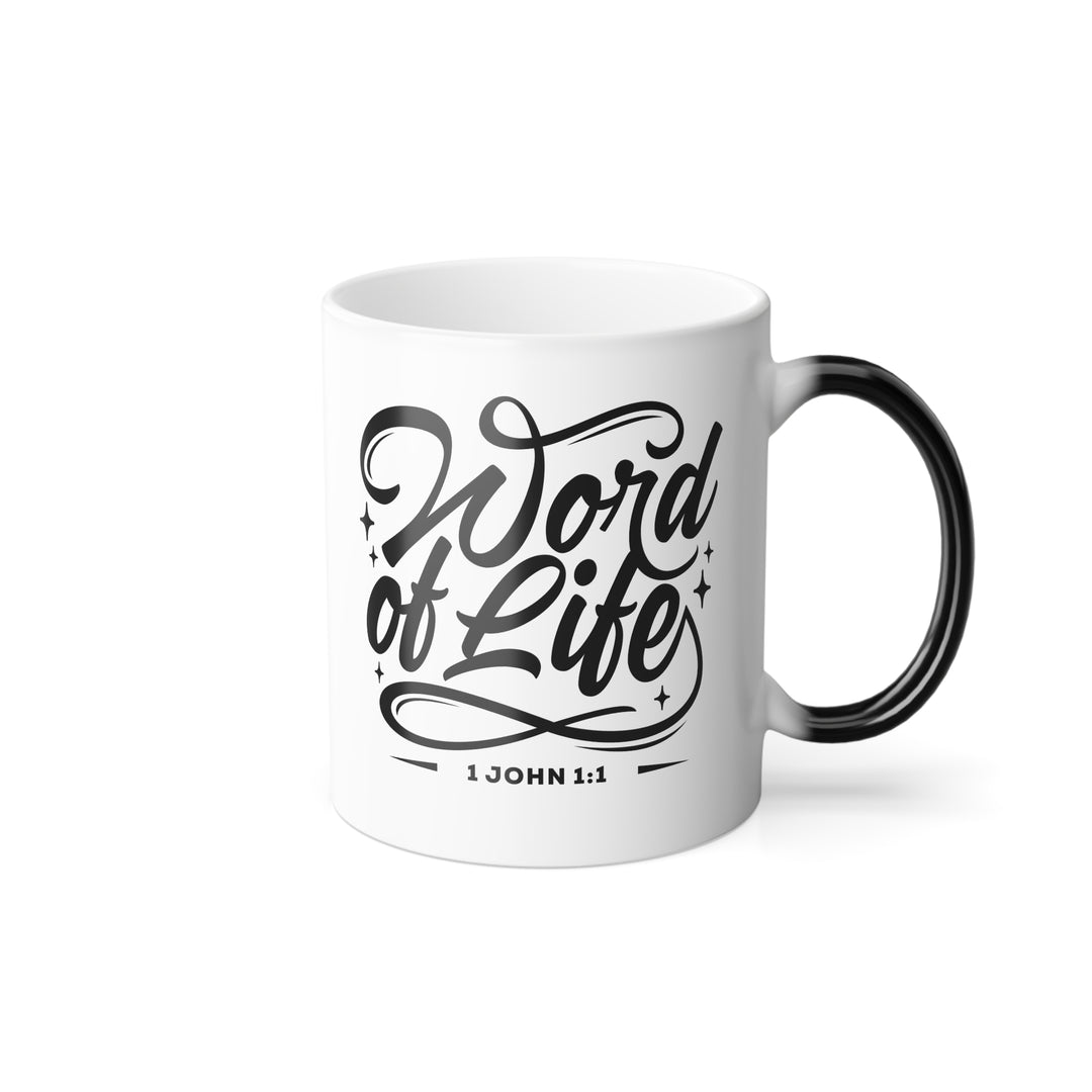 Christian Coffee Mug Word of Life Color Morphing Mug   