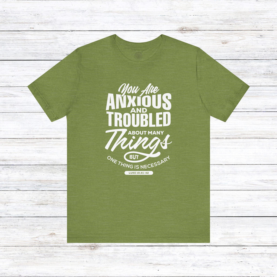 Anxious And Troubled Unisex T-Shirt T-Shirt Heather Green S 