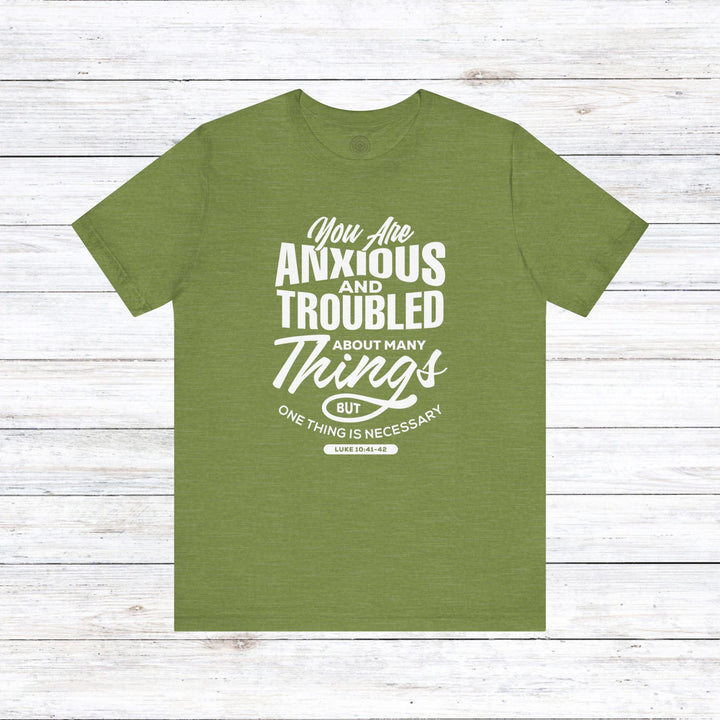 Anxious And Troubled Unisex T-Shirt T-Shirt Heather Green S 