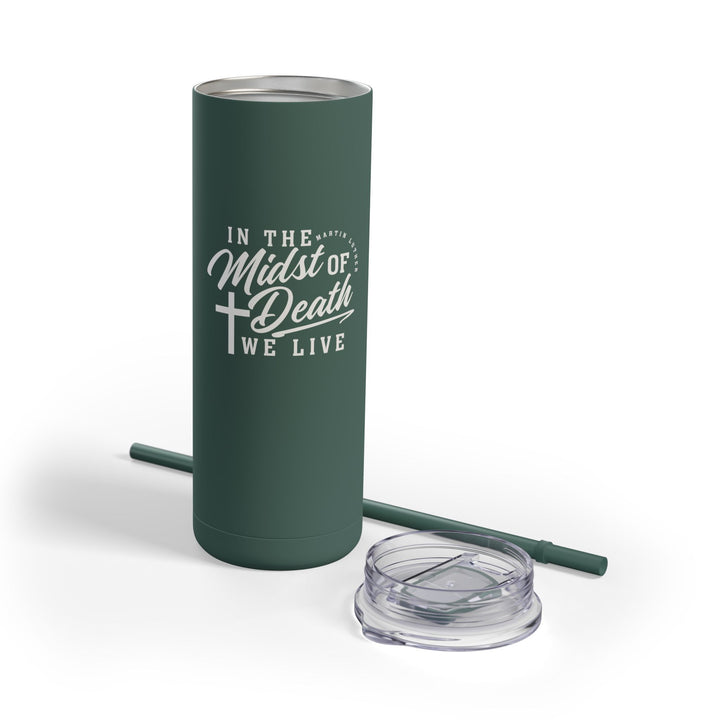 Christian Tumbler Martin Luther's Midst of Death Mug