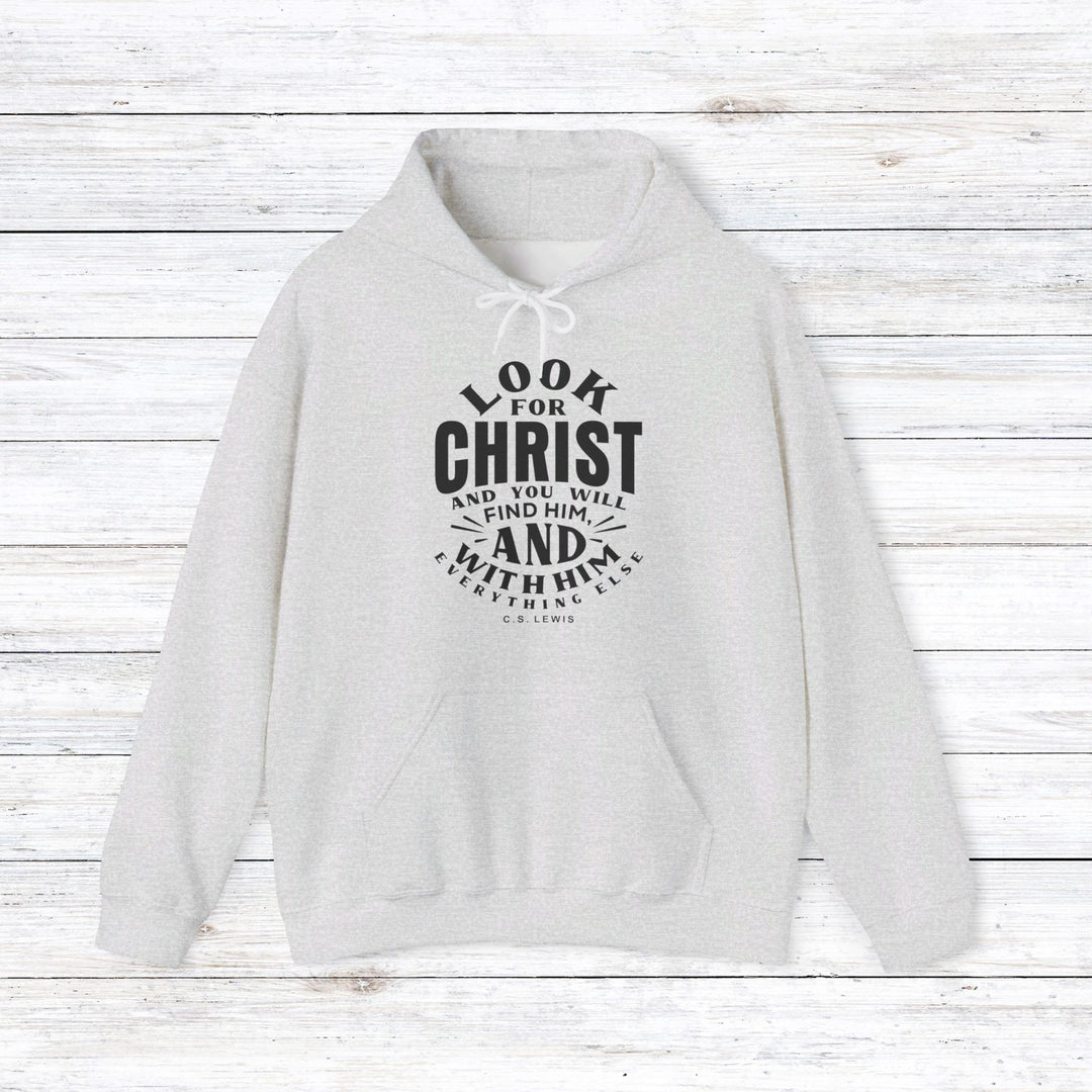 C.S. Lewis Look For Christ Hoodie Hoodie Ash S