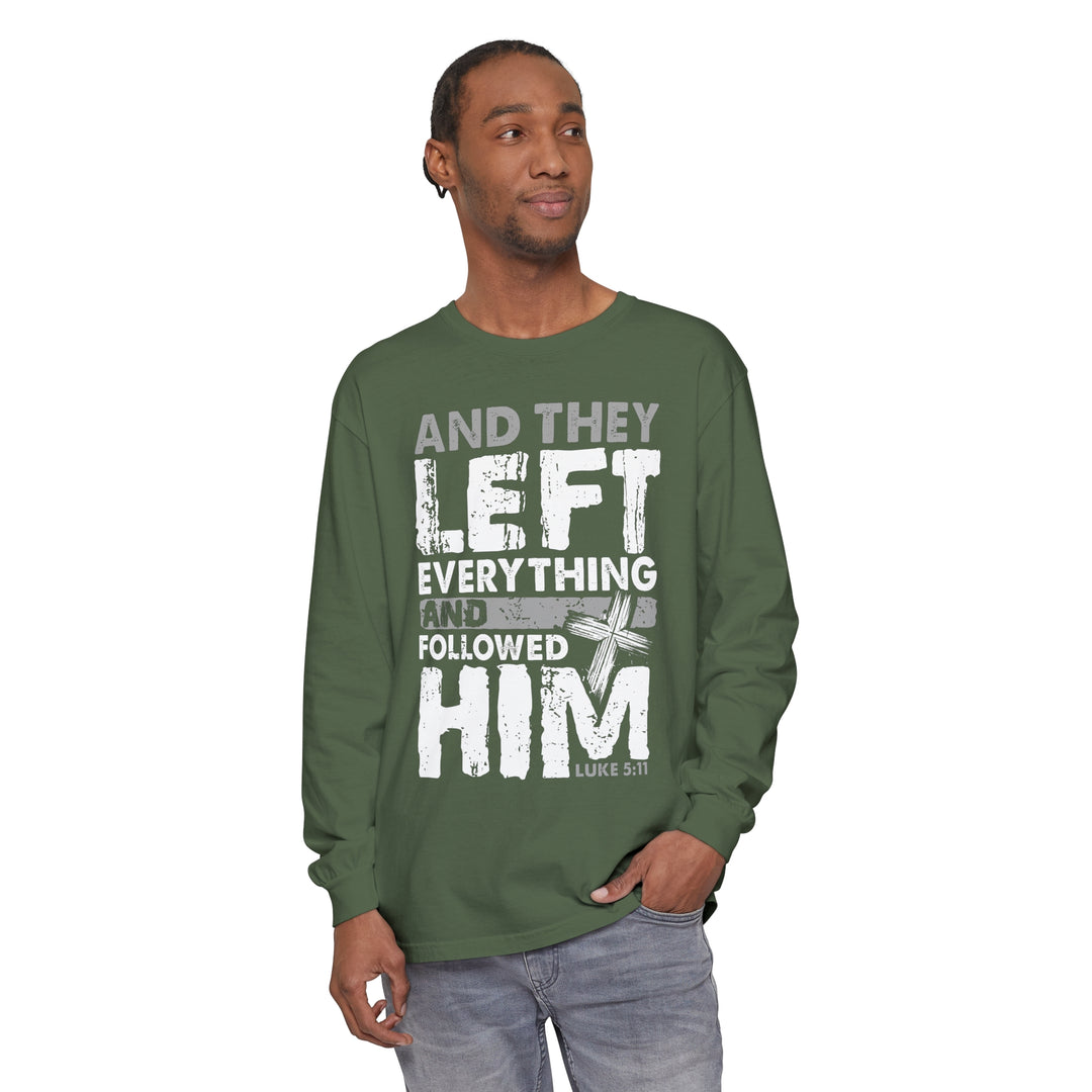 Left Everything Long Sleeve Shirt Long-sleeve   