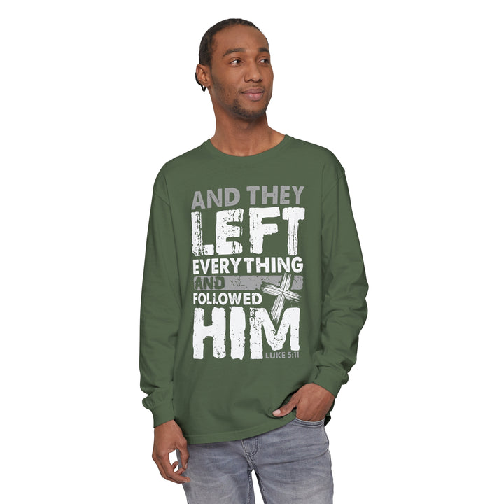 Left Everything Long Sleeve Shirt Long-sleeve   