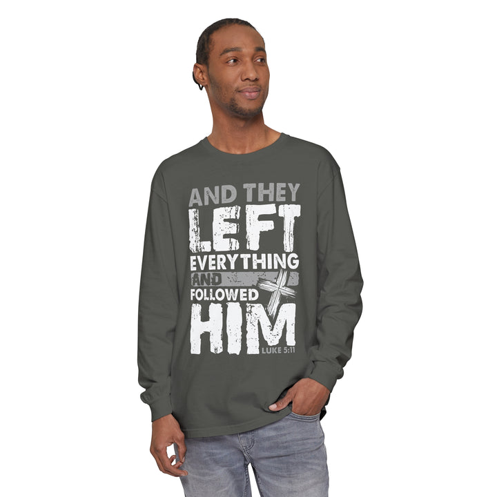 Left Everything Long Sleeve Shirt Long-sleeve   