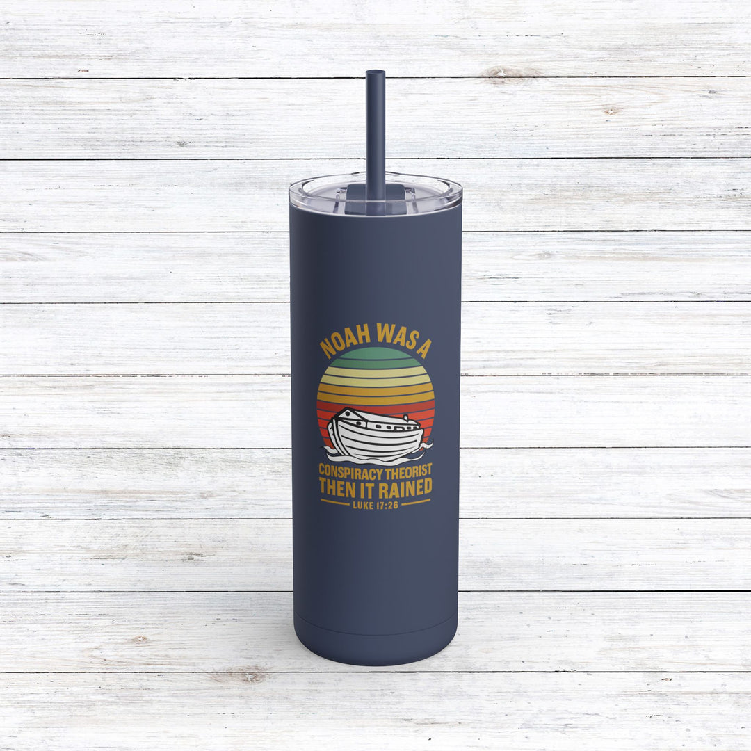 Christian Tumbler Noah Conspiracy Mug Indigo 20oz Matte