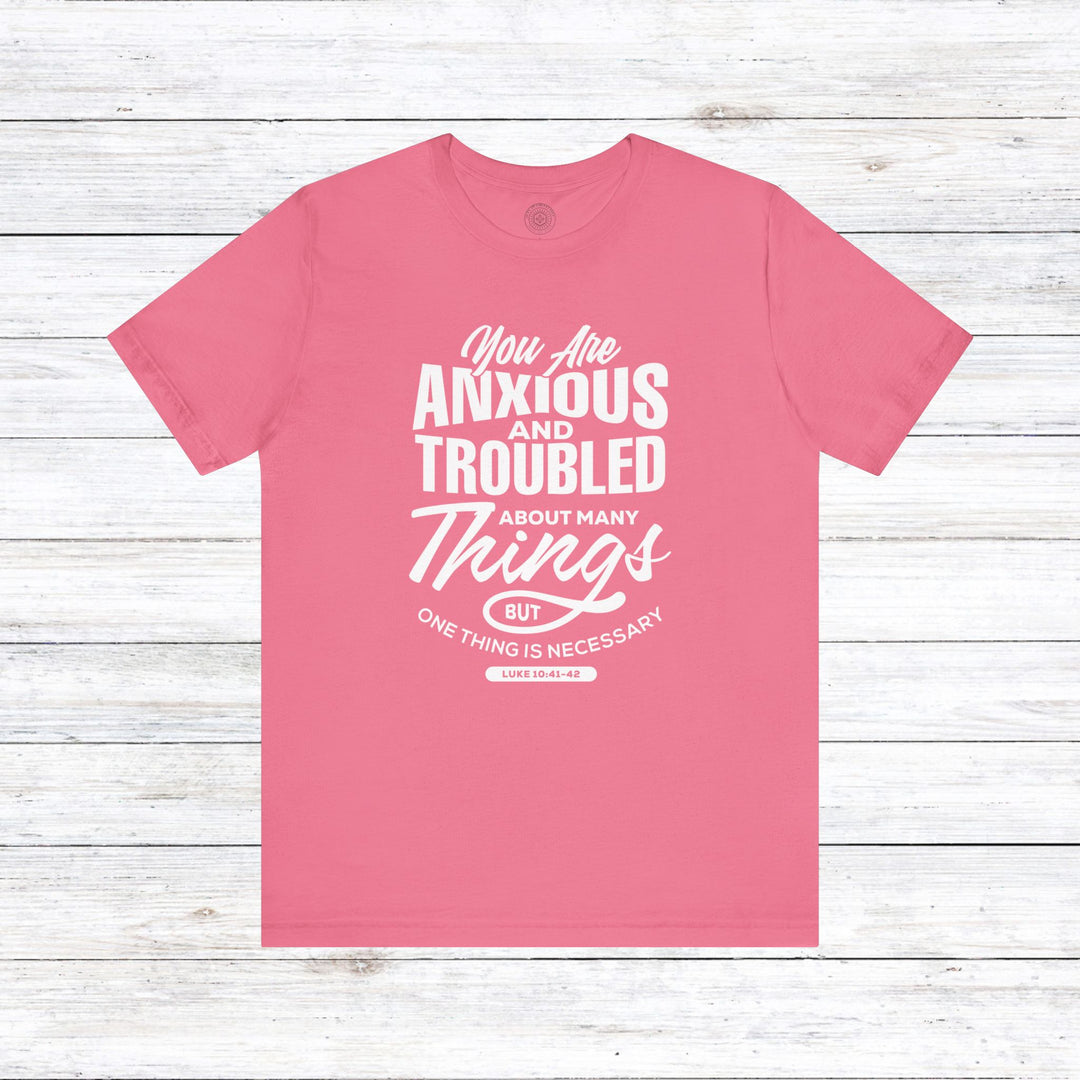 Anxious And Troubled Unisex T-Shirt T-Shirt Charity Pink S 