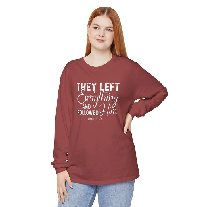 Left Everything Long Sleeve Shirt Long-sleeve   