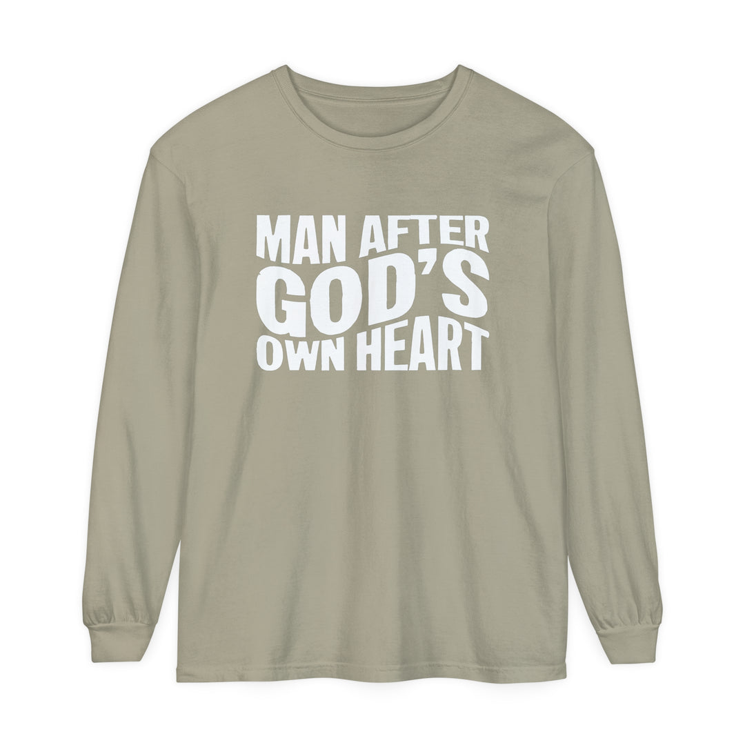 Man After God's Heart Long Sleeve Shirt Long-sleeve Sandstone S 