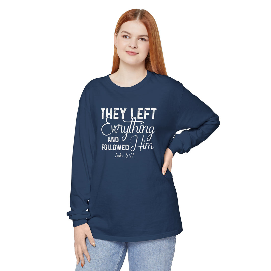 Left Everything Long Sleeve Shirt Long-sleeve   