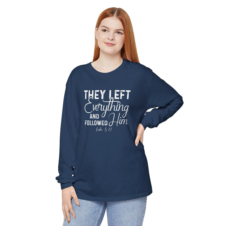 Left Everything Long Sleeve Shirt Long-sleeve   