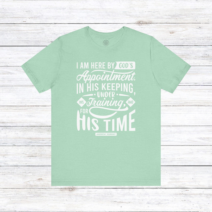 Andrew Murray's His Time Unisex T-Shirt T-Shirt Heather Mint S