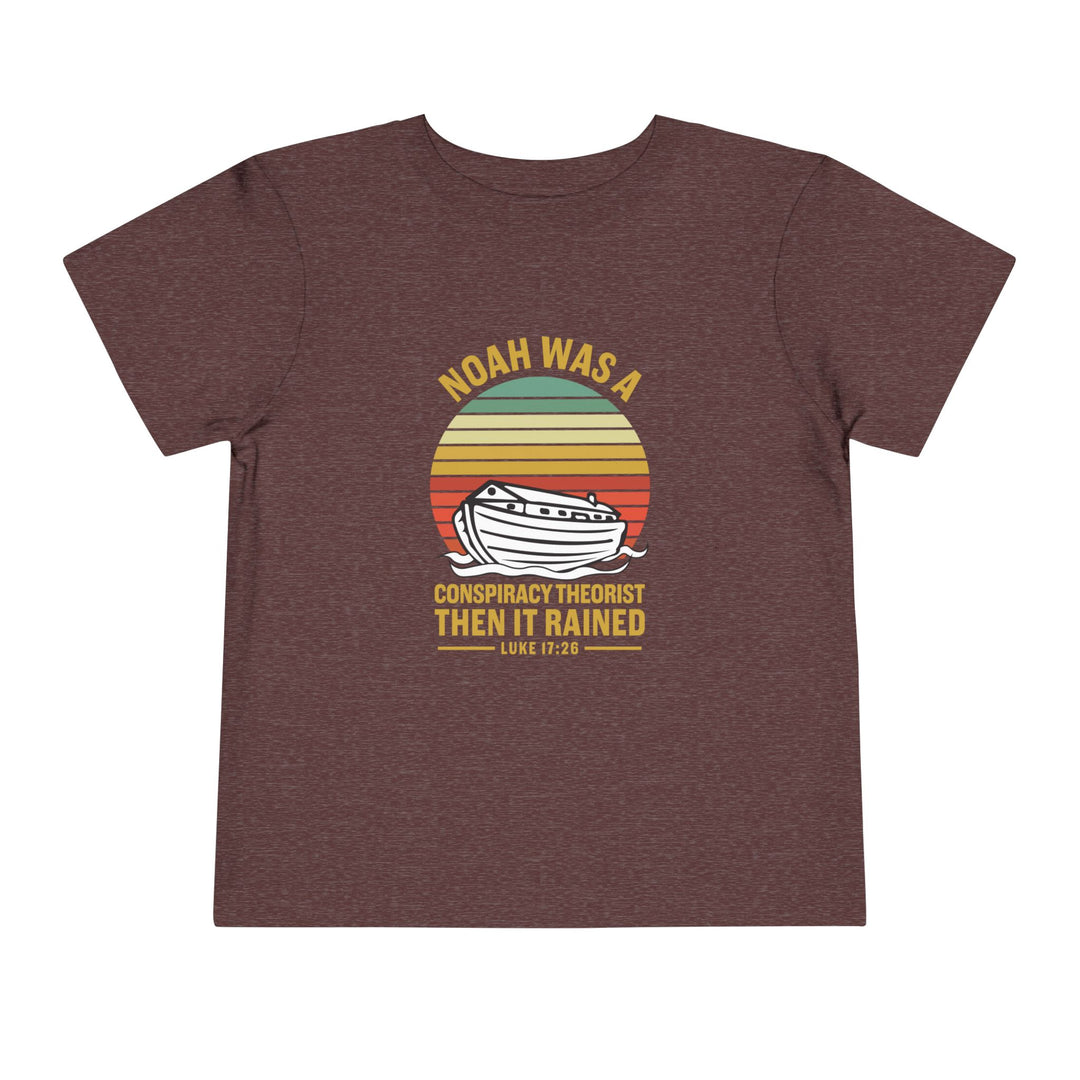 Noah Conspiracy Toddler Tee Kids clothes Heather Maroon 2T 