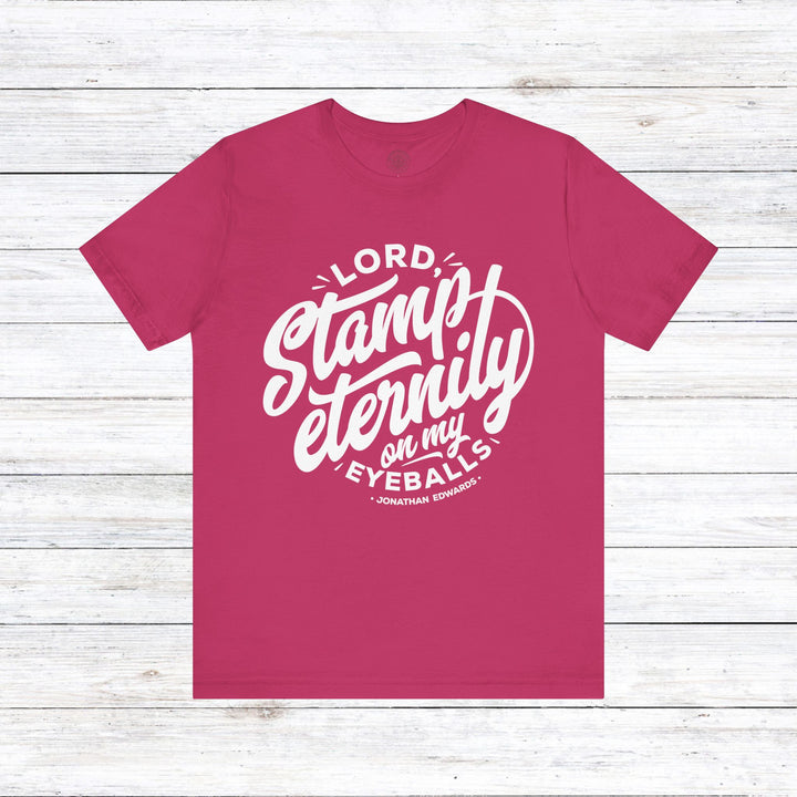 Jonathan Edwards Stamp Eternity Unisex T-Shirt T-Shirt Berry S
