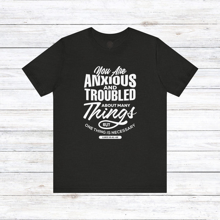 Anxious And Troubled Unisex T-Shirt T-Shirt Black Heather S 