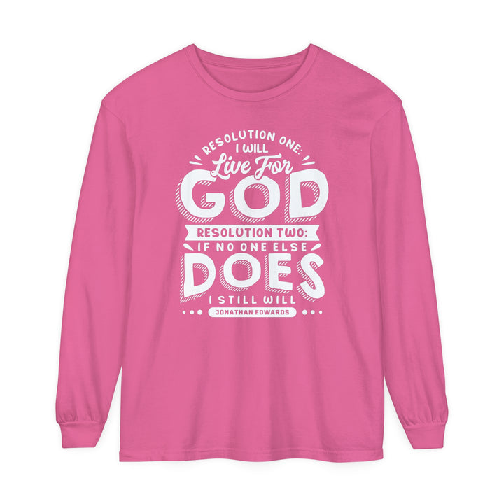 Jonathan Edwards Live For God Long Sleeve Shirt Long-sleeve Crunchberry S
